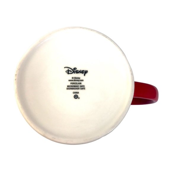 Disney Mickey Mouse Red Silhouette Oversized 26oz Porcelain Coffee Cup Mug - Picture 6 of 6